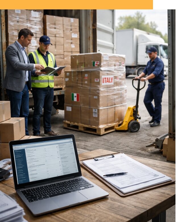 Доставка грузов из Италии: морские и авиаперевозки от 18772