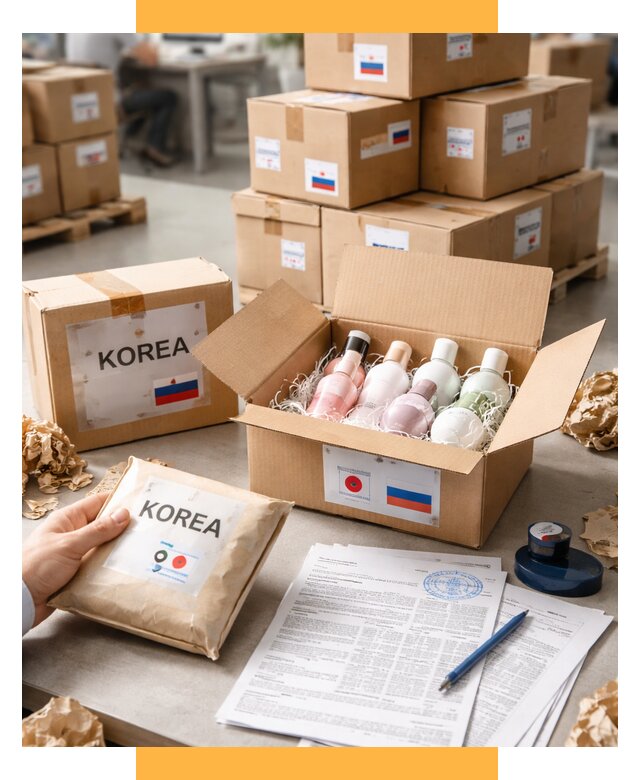 Доставка косметики из Кореи от 8865 р. под ключ | СетСервис-Рст