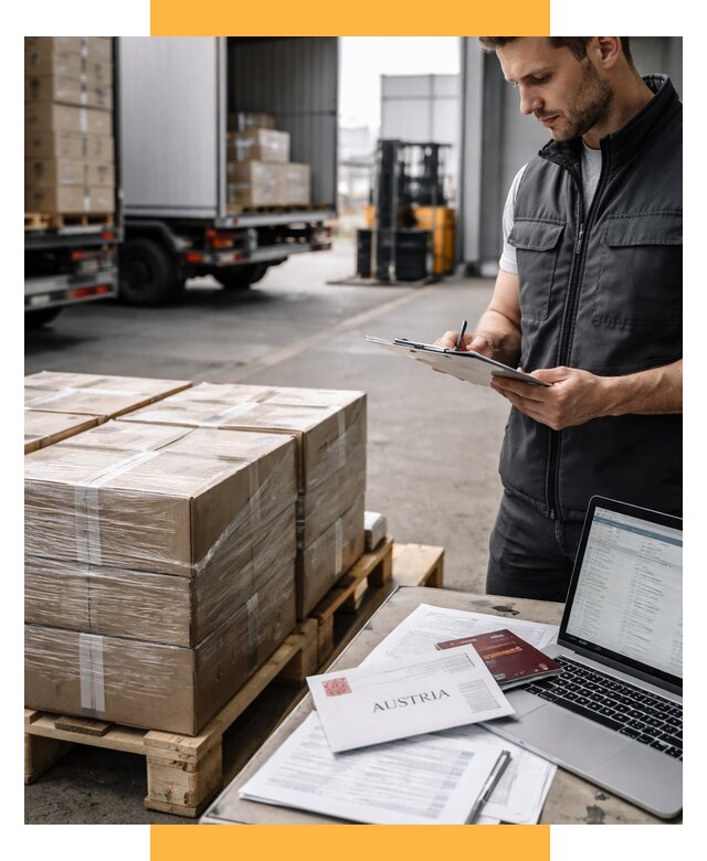Доставка в Австрию от 67789 р. Логистика и экспорт СетСервис-Рст