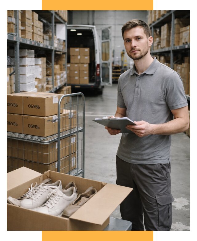 Доставка обуви из Китая и Турции от 4693 р. СетСервис-Рст