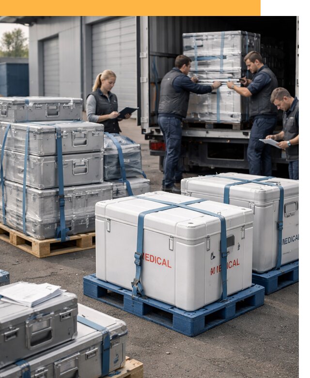 Перевозка медицинского оборудования по всему миру от 15644 руб